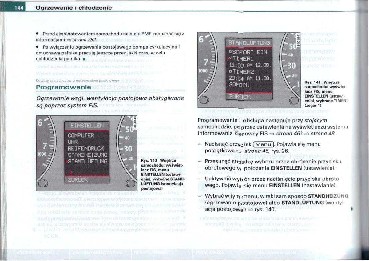 Audi A6 C5 instrukcja obslugi / page 141