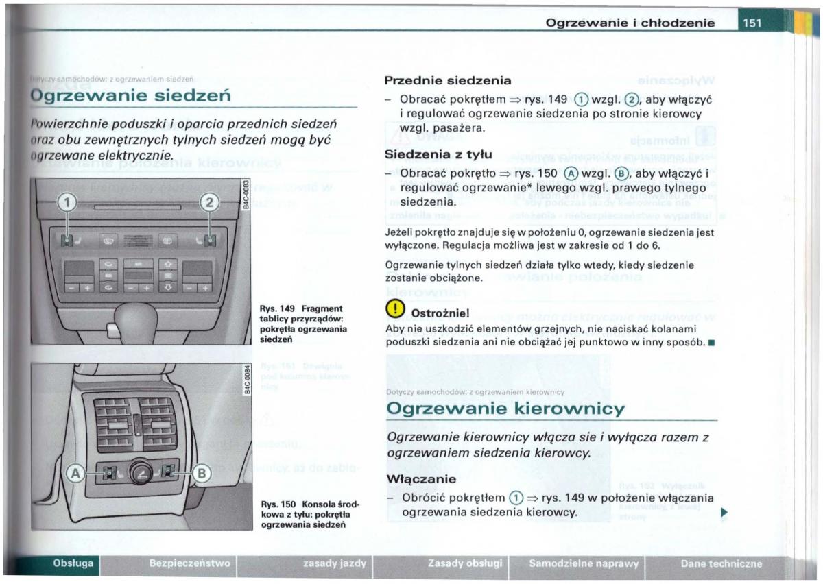 Audi A6 C5 instrukcja obslugi / page 148