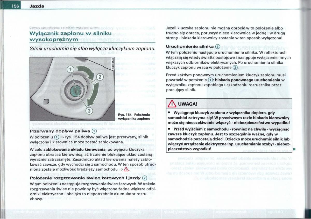 Audi A6 C5 instrukcja obslugi / page 153