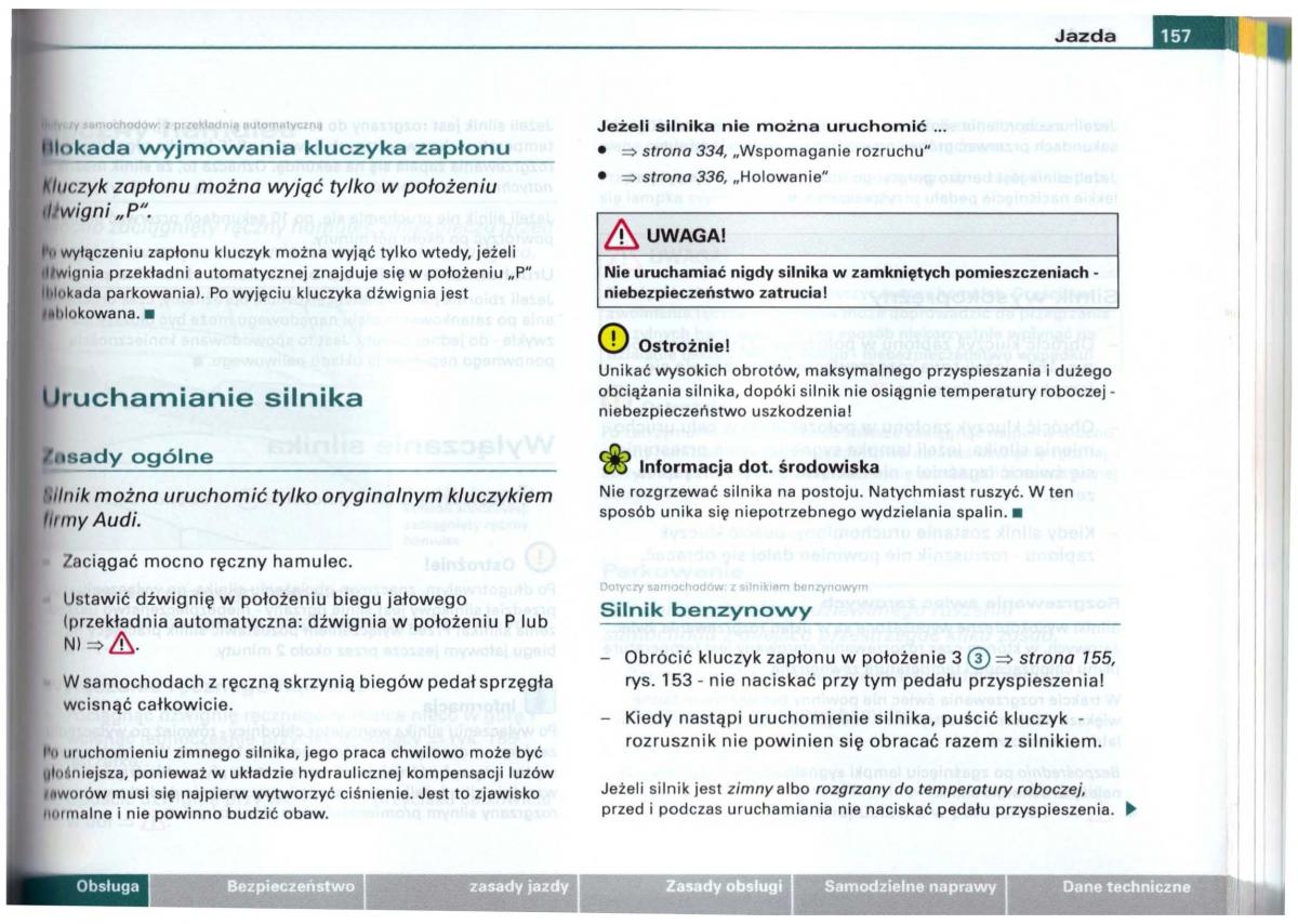 Audi A6 C5 instrukcja obslugi / page 154