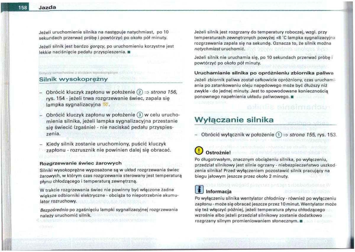 Audi A6 C5 instrukcja obslugi / page 155