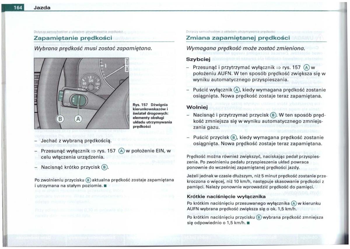 Audi A6 C5 instrukcja obslugi / page 161