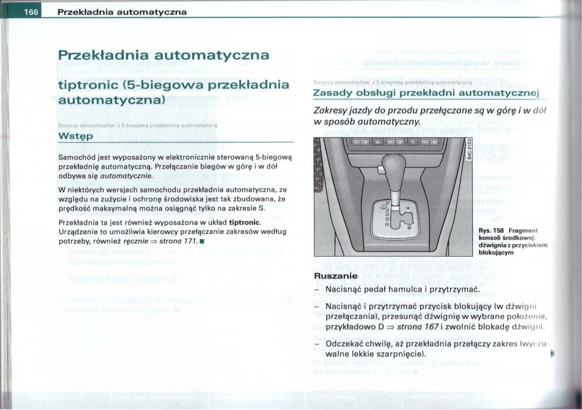 Audi A6 C5 instrukcja obslugi / page 163