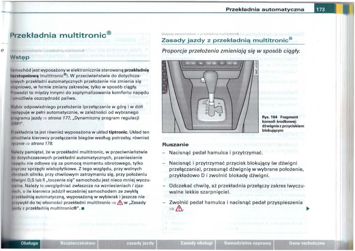 Audi A6 C5 instrukcja obslugi / page 170