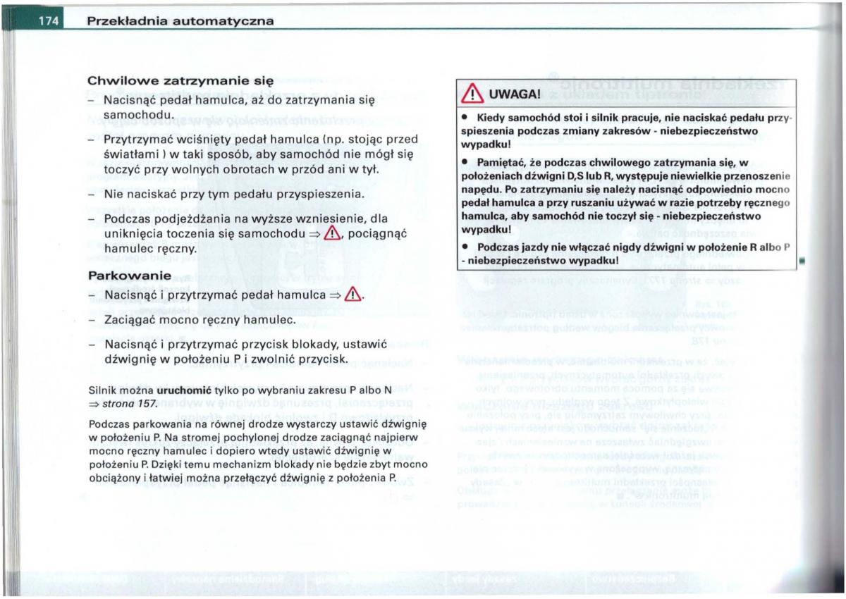 Audi A6 C5 instrukcja obslugi / page 171