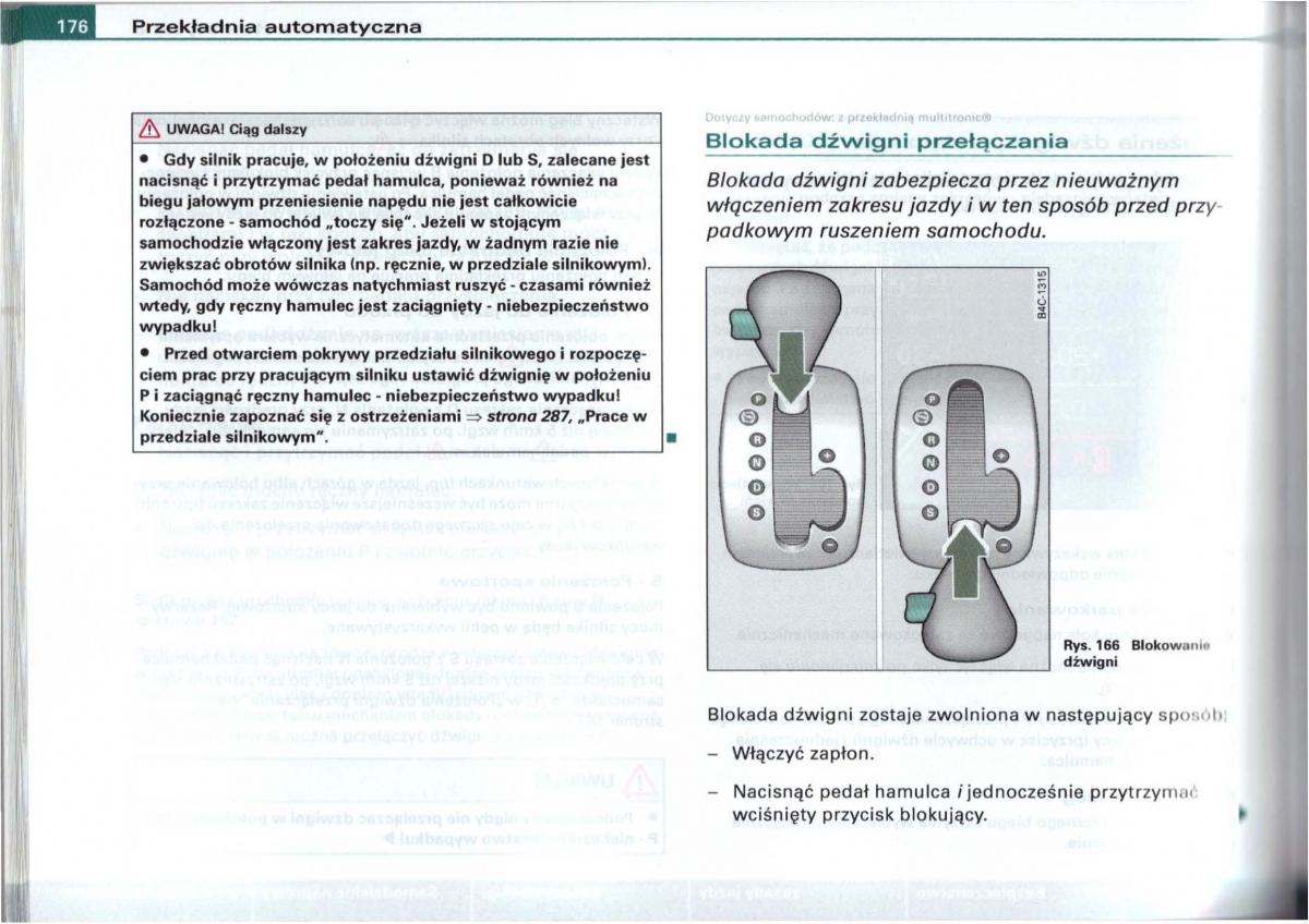 Audi A6 C5 instrukcja obslugi / page 173