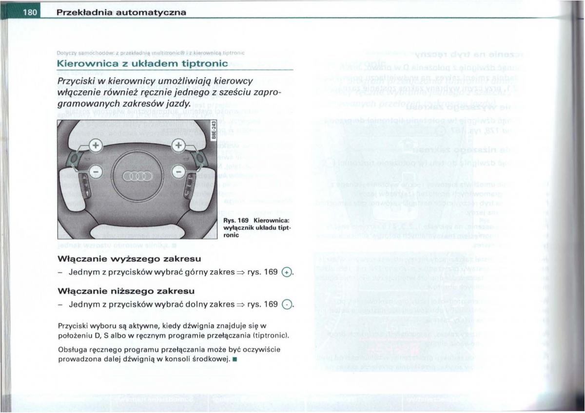 Audi A6 C5 instrukcja obslugi / page 177