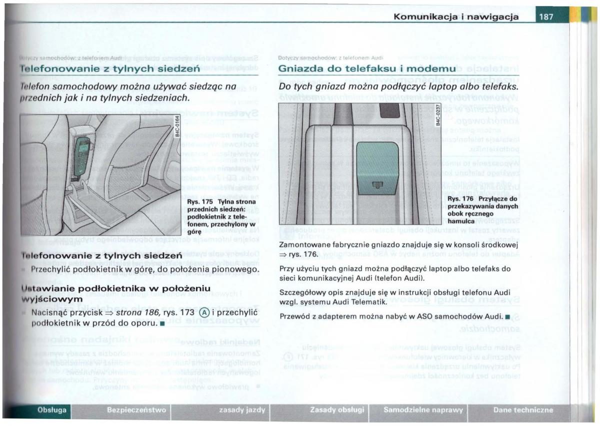 Audi A6 C5 instrukcja obslugi / page 184