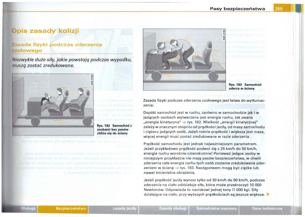 Audi A6 C5 instrukcja obslugi / page 201