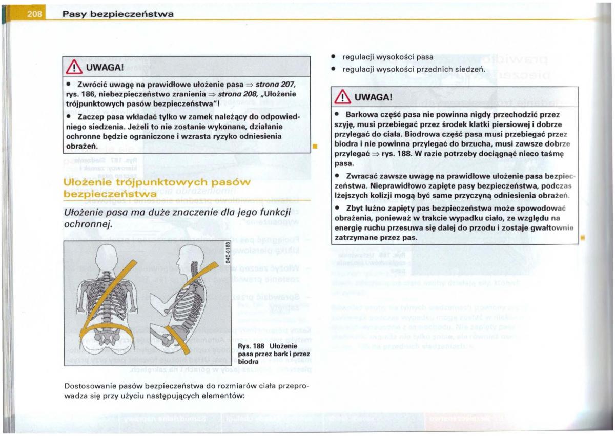 Audi A6 C5 instrukcja obslugi / page 204