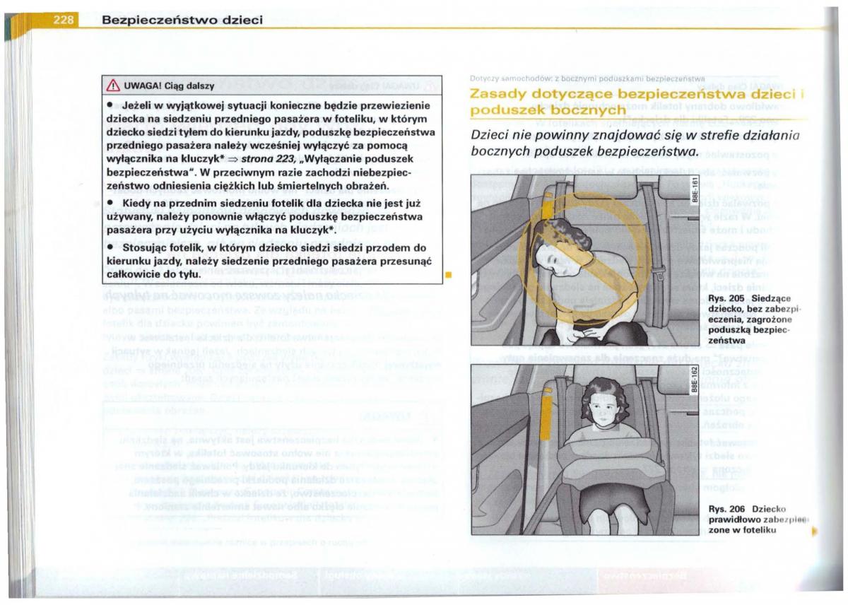 Audi A6 C5 instrukcja obslugi / page 224