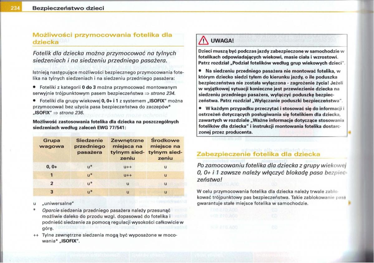 Audi A6 C5 instrukcja obslugi / page 230