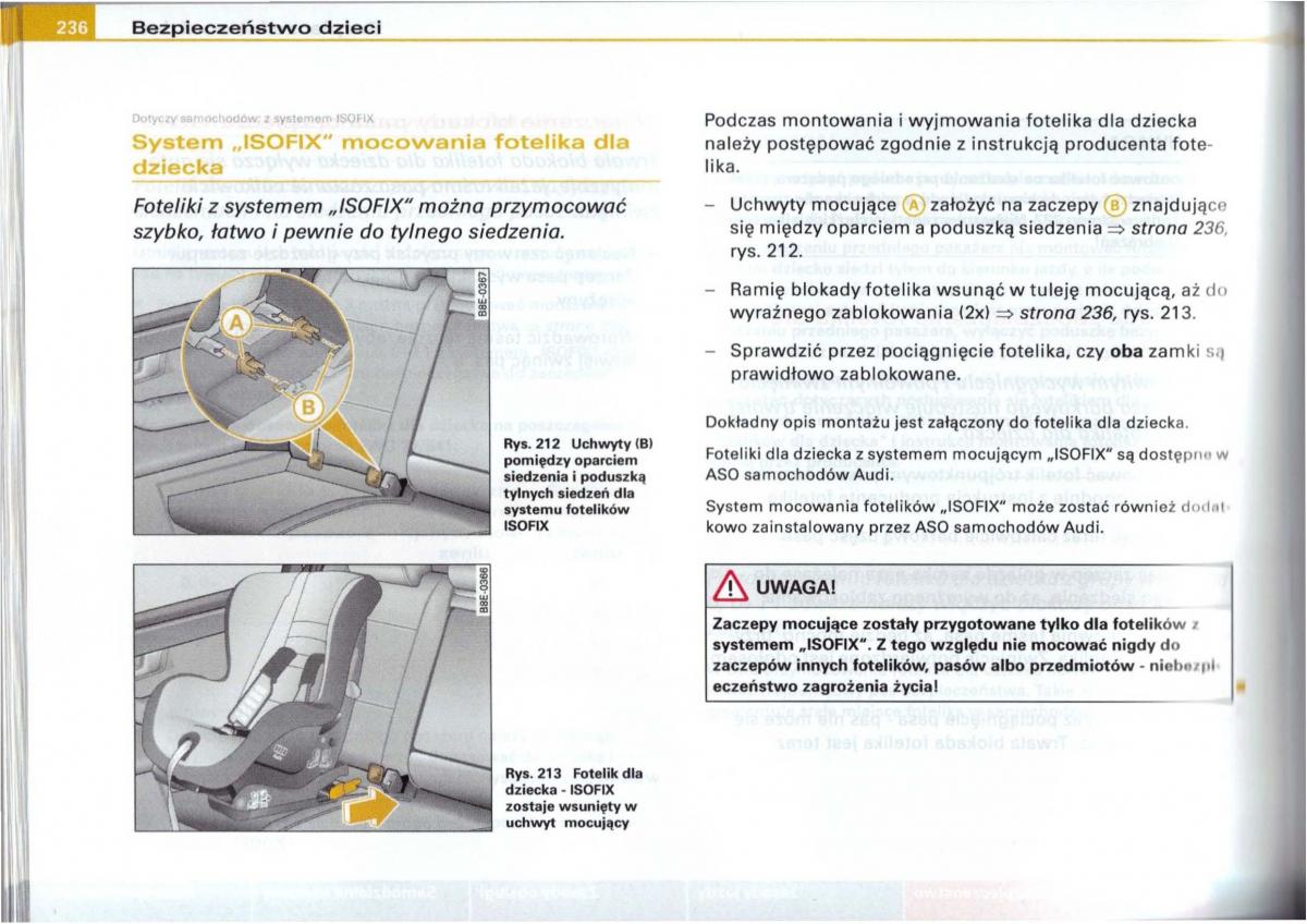 Audi A6 C5 instrukcja obslugi / page 232