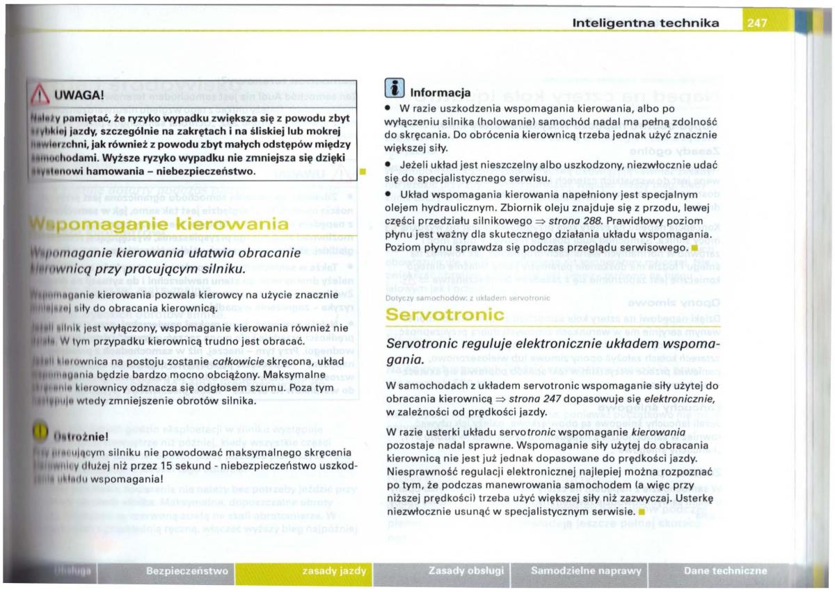 Audi A6 C5 instrukcja obslugi / page 243