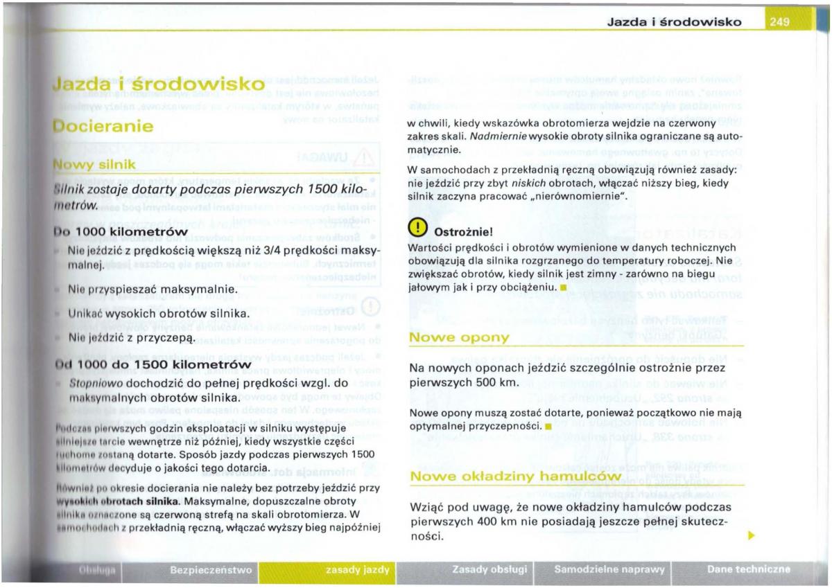 Audi A6 C5 instrukcja obslugi / page 245