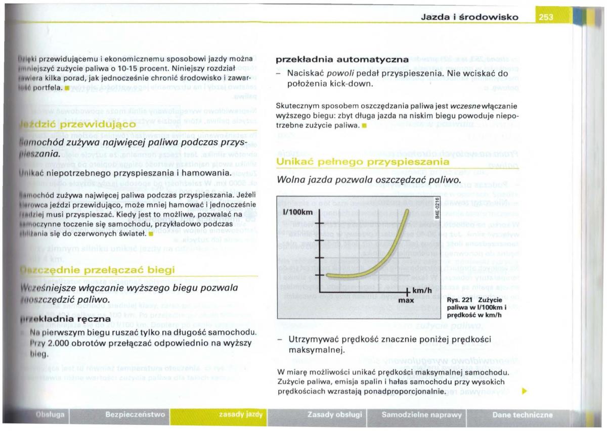 Audi A6 C5 instrukcja obslugi / page 249