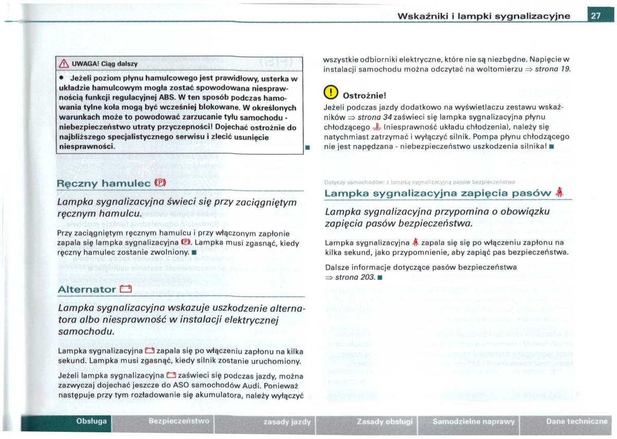 Audi A6 C5 instrukcja obslugi / page 25