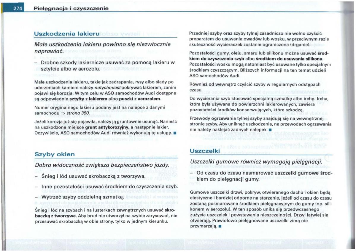 Audi A6 C5 instrukcja obslugi / page 268