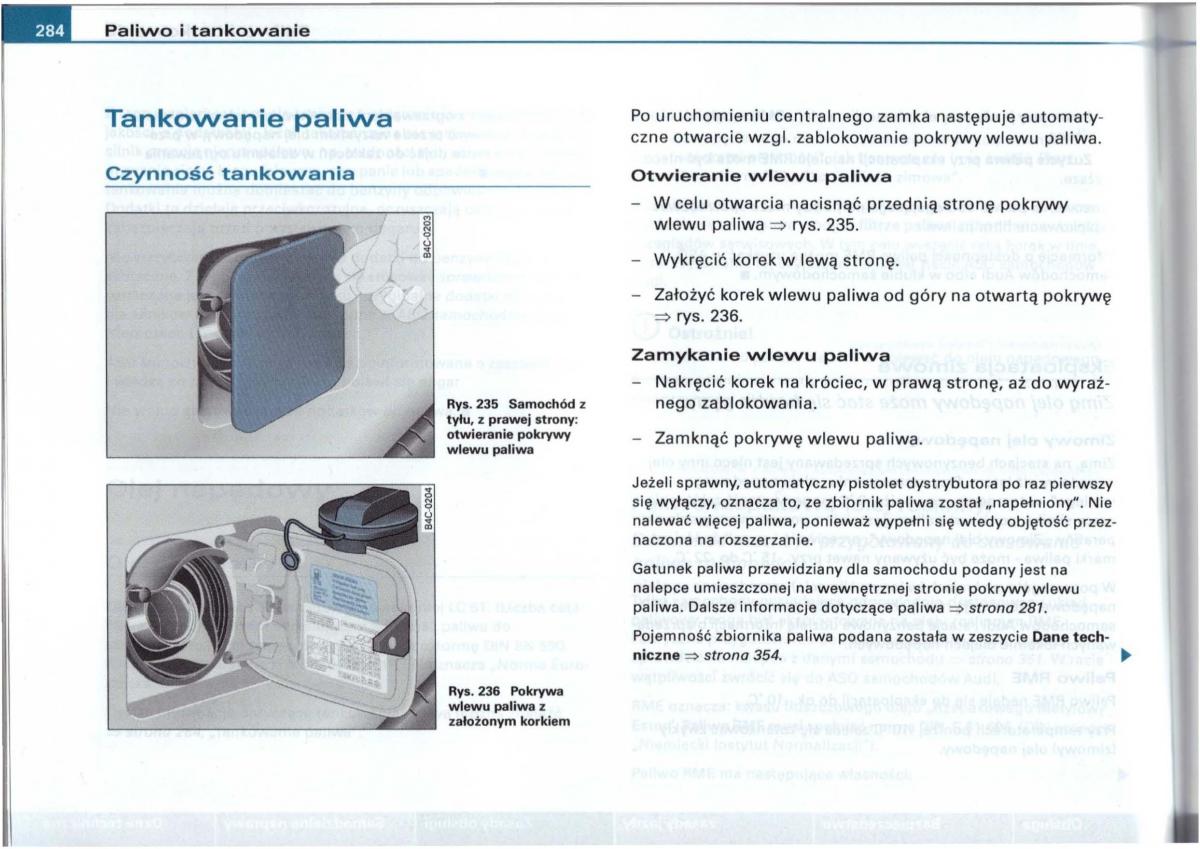 Audi A6 C5 instrukcja obslugi / page 278