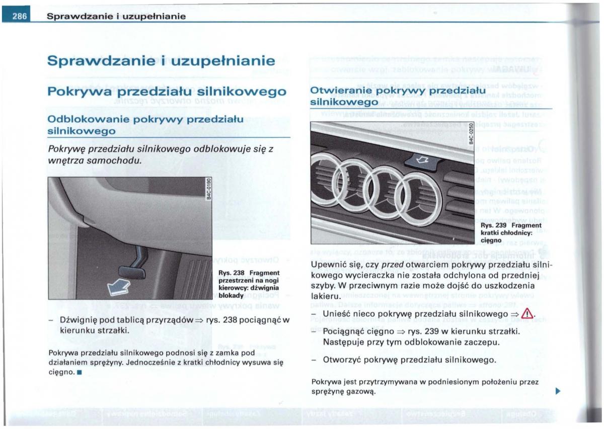 Audi A6 C5 instrukcja obslugi / page 280