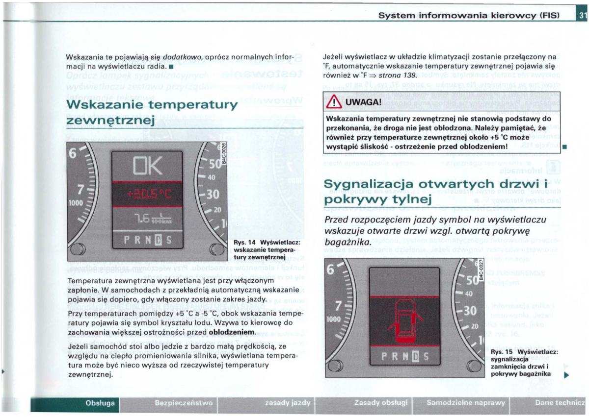 Audi A6 C5 instrukcja obslugi / page 29