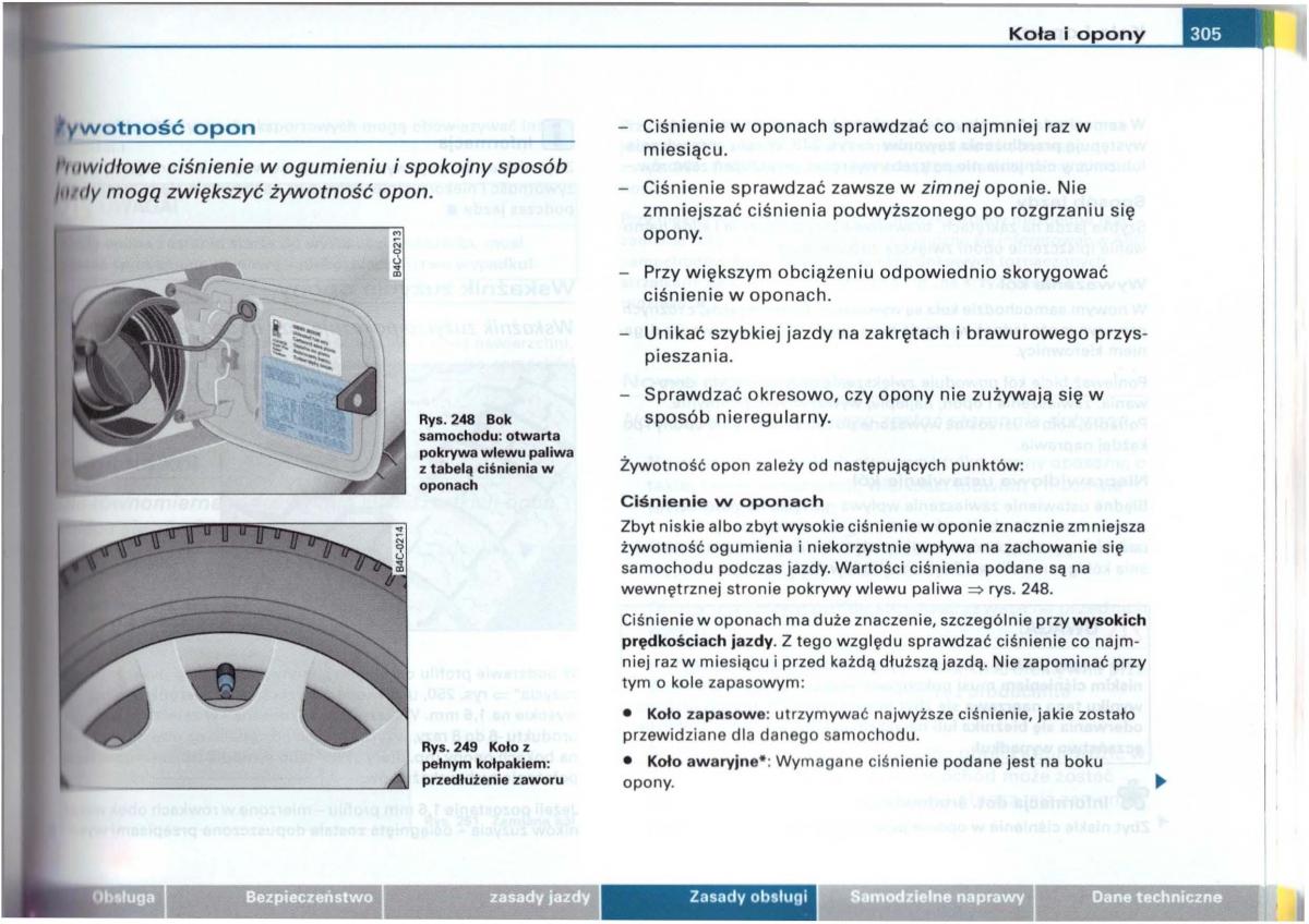 Audi A6 C5 instrukcja obslugi / page 299