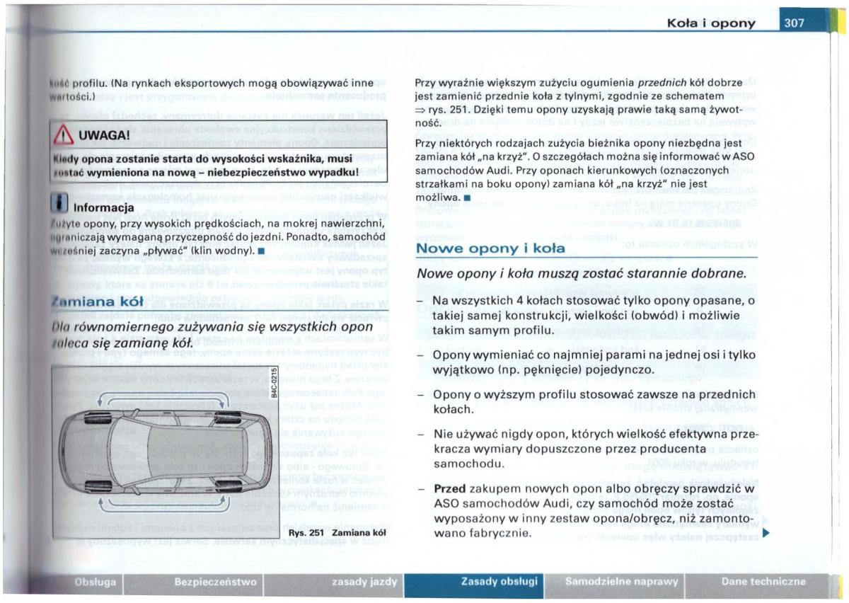 Audi A6 C5 instrukcja obslugi / page 301