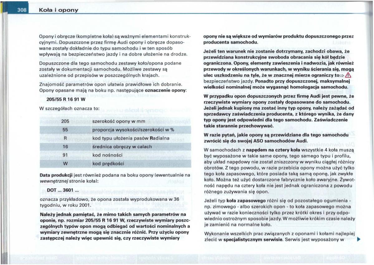 Audi A6 C5 instrukcja obslugi / page 302