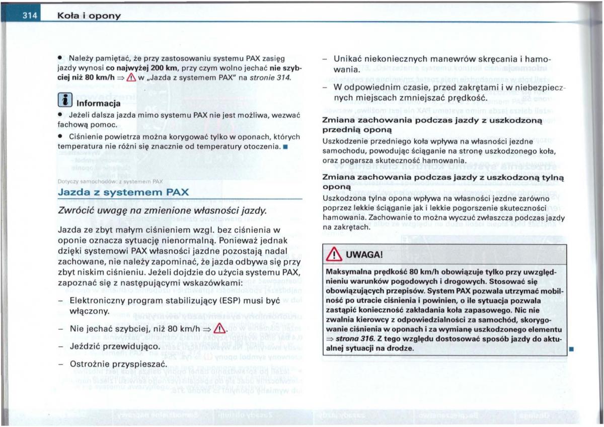 Audi A6 C5 instrukcja obslugi / page 308