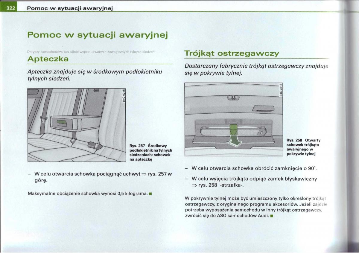 Audi A6 C5 instrukcja obslugi / page 313