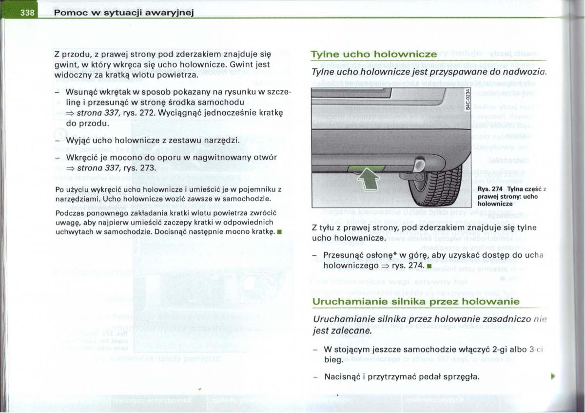 Audi A6 C5 instrukcja obslugi / page 329