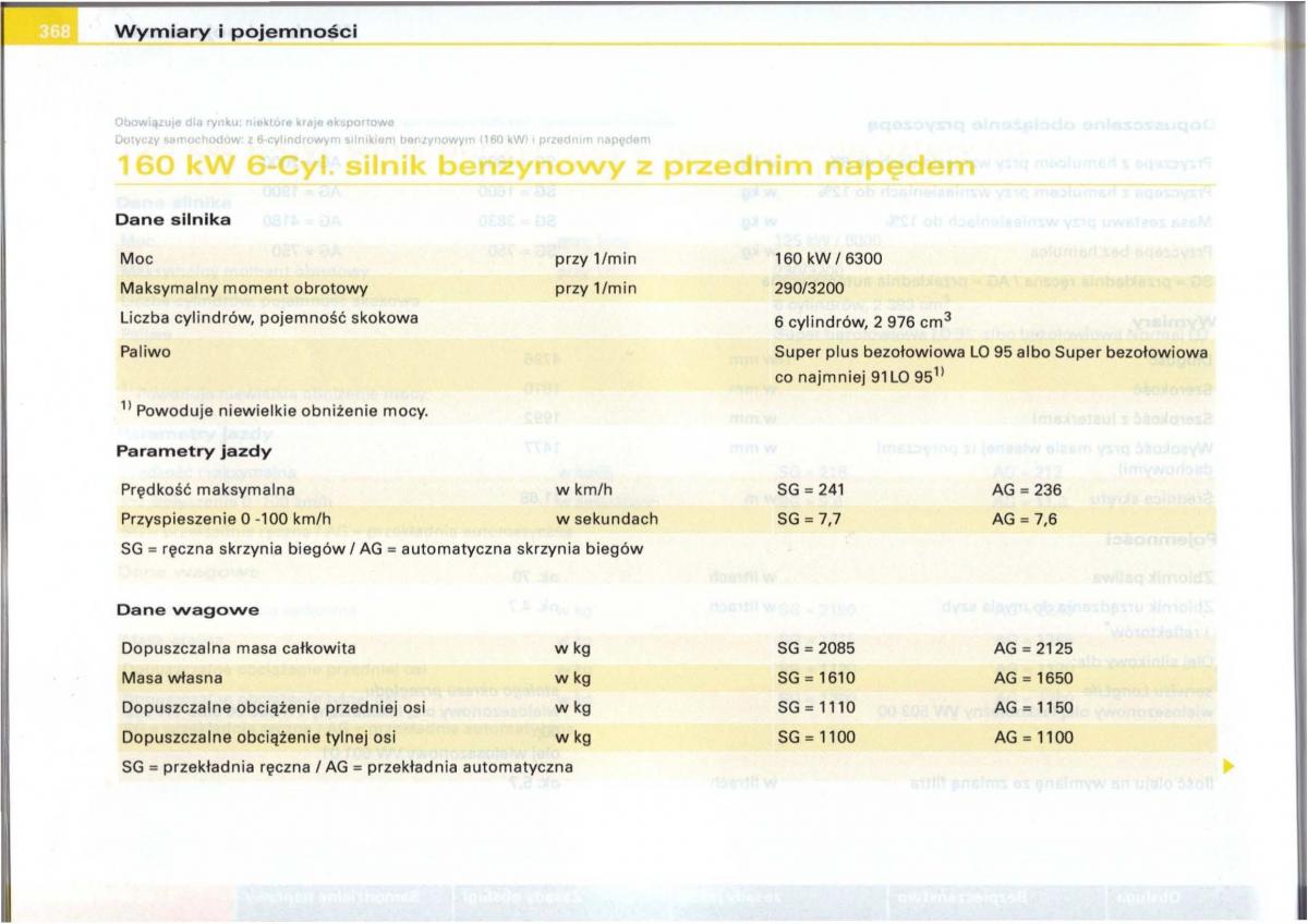 Audi A6 C5 instrukcja obslugi / page 356