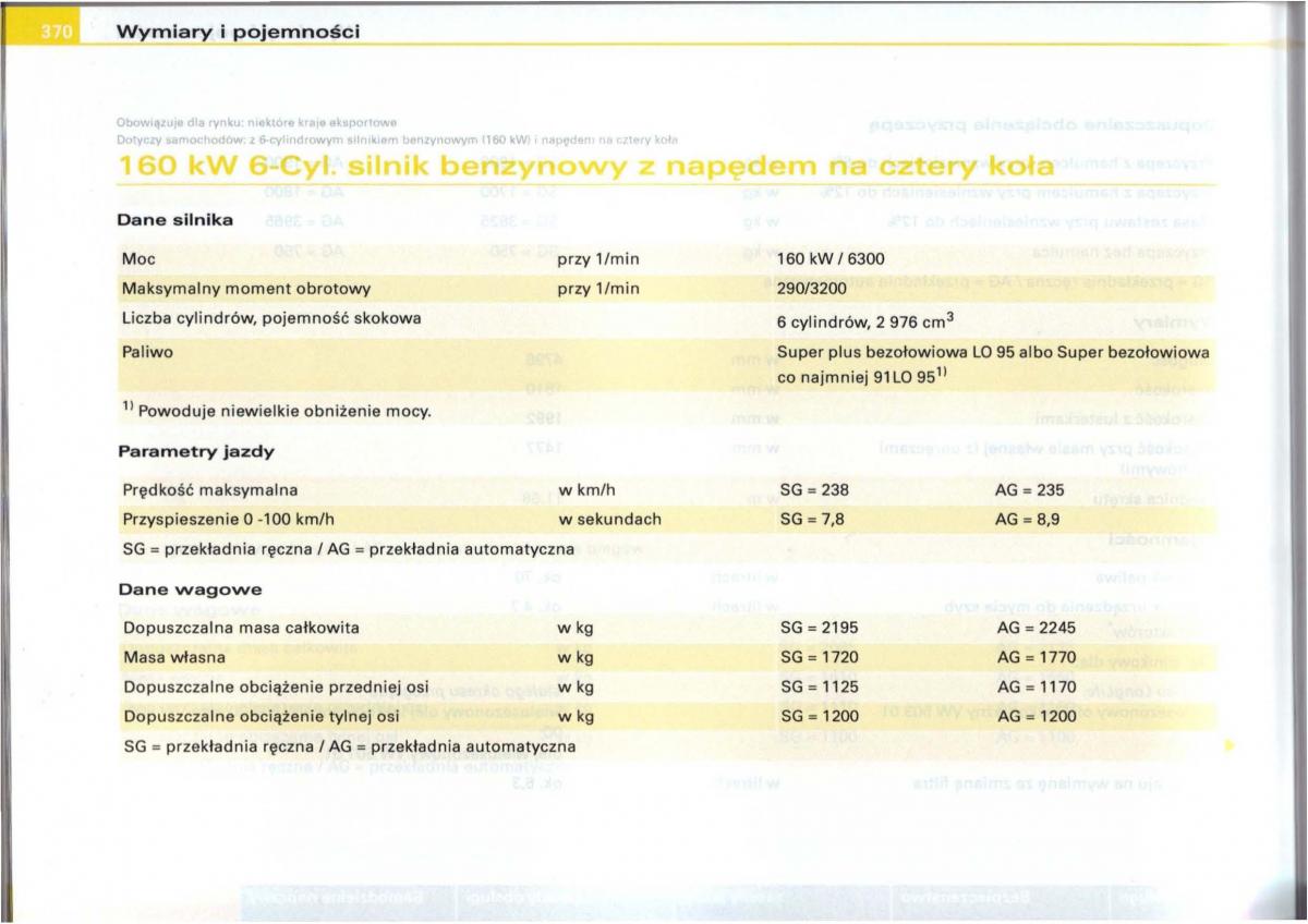 Audi A6 C5 instrukcja obslugi / page 358