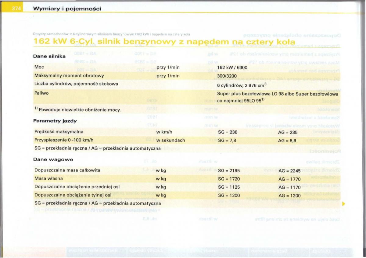 Audi A6 C5 instrukcja obslugi / page 362