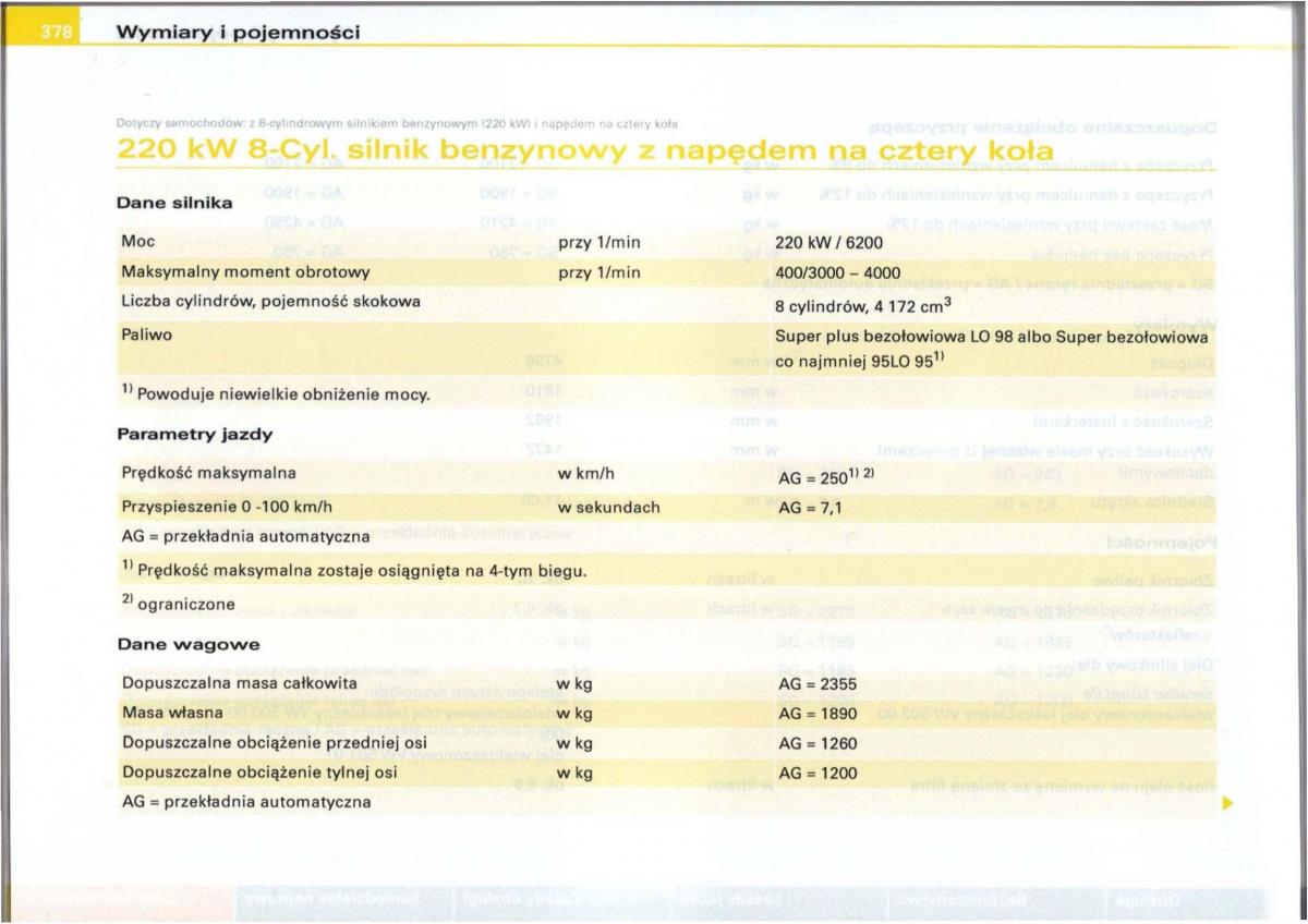 Audi A6 C5 instrukcja obslugi / page 366