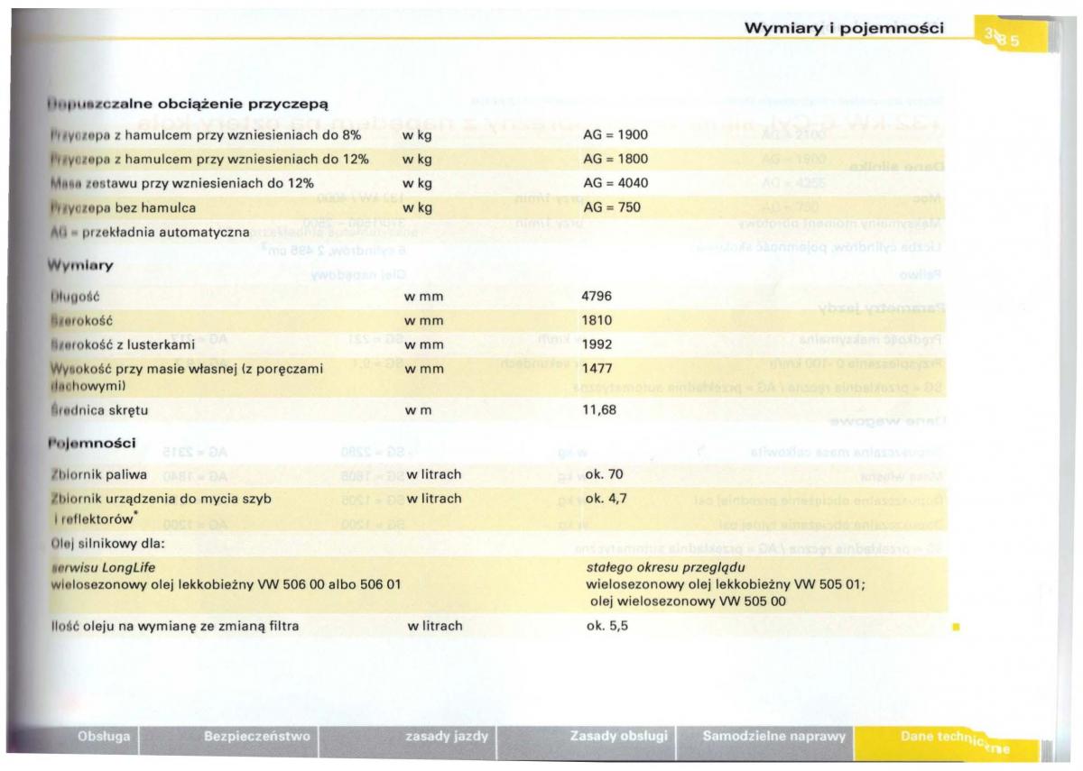 Audi A6 C5 instrukcja obslugi / page 373