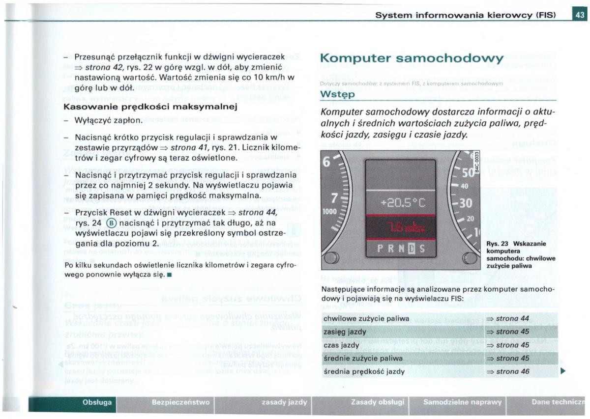 Audi A6 C5 instrukcja obslugi / page 40