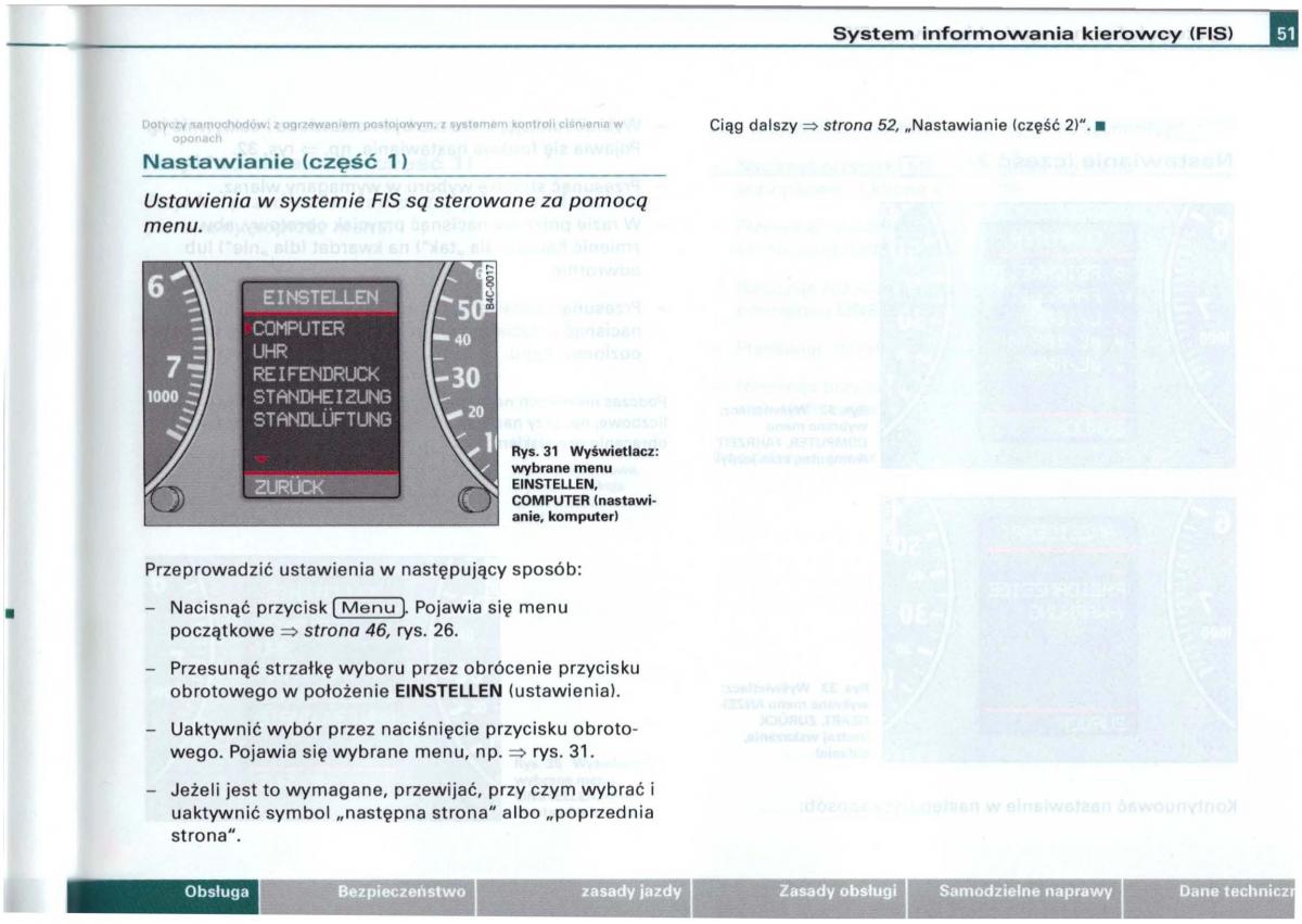 Audi A6 C5 instrukcja obslugi / page 48