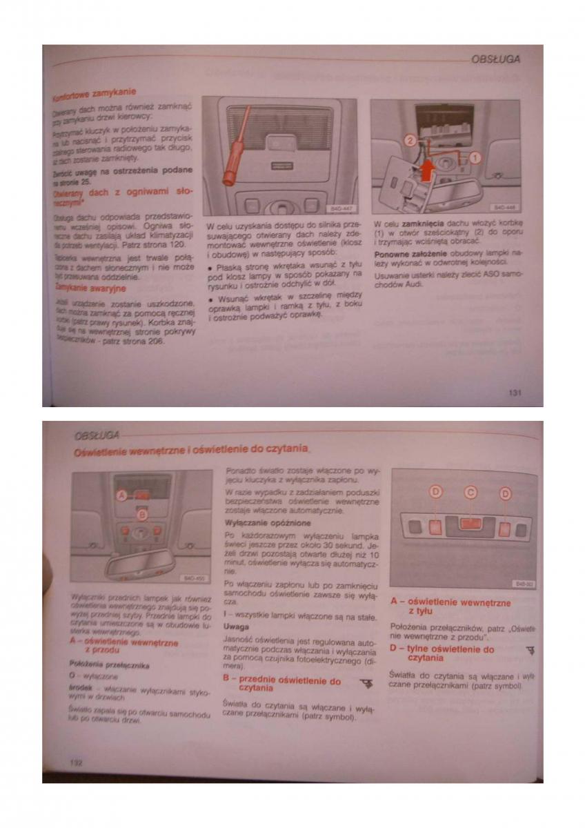 Audi S8 D2 instrukcja obslugi / page 65