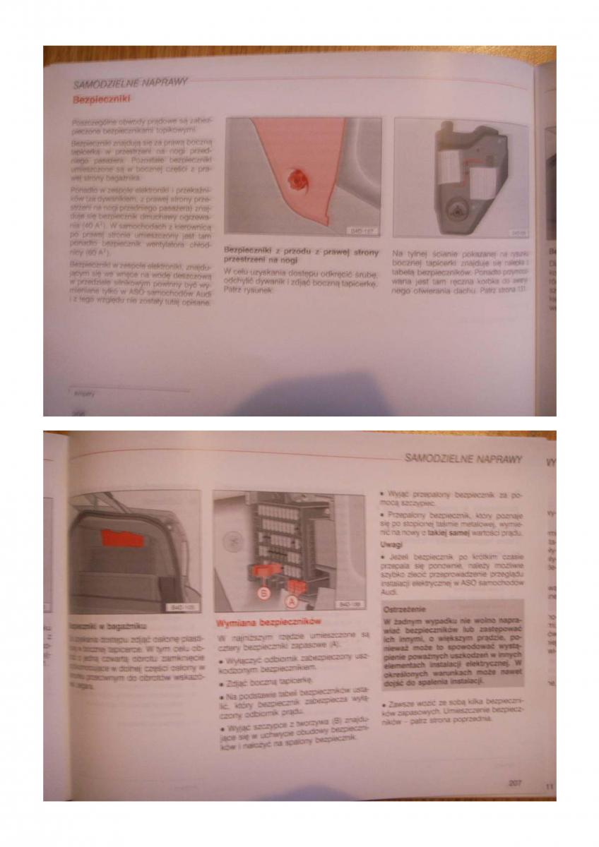 Audi S8 D2 instrukcja obslugi / page 102