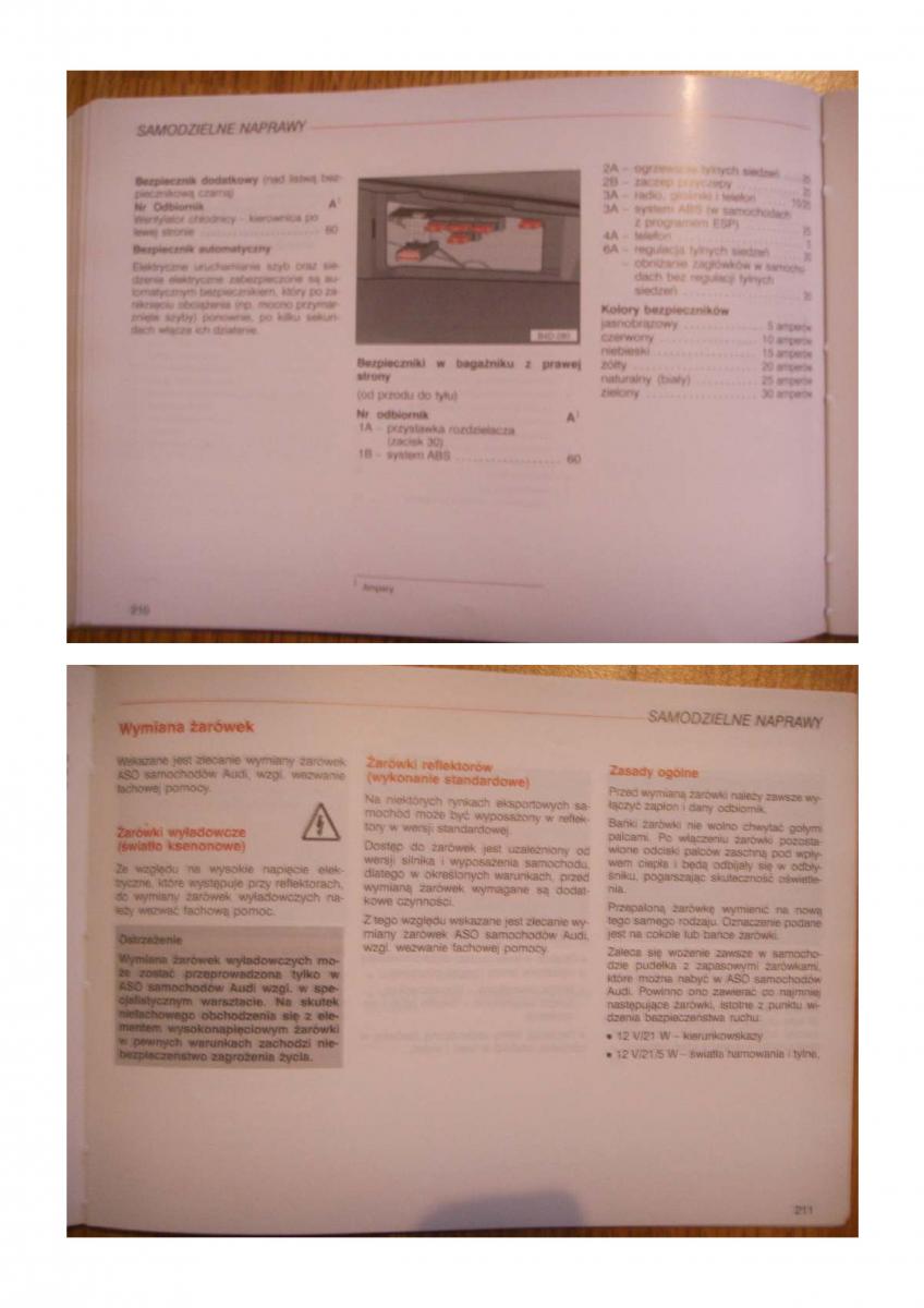 Audi S8 D2 instrukcja obslugi / page 104