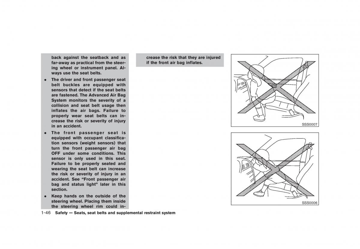 Nissan Cube III 3 owners manual / page 62