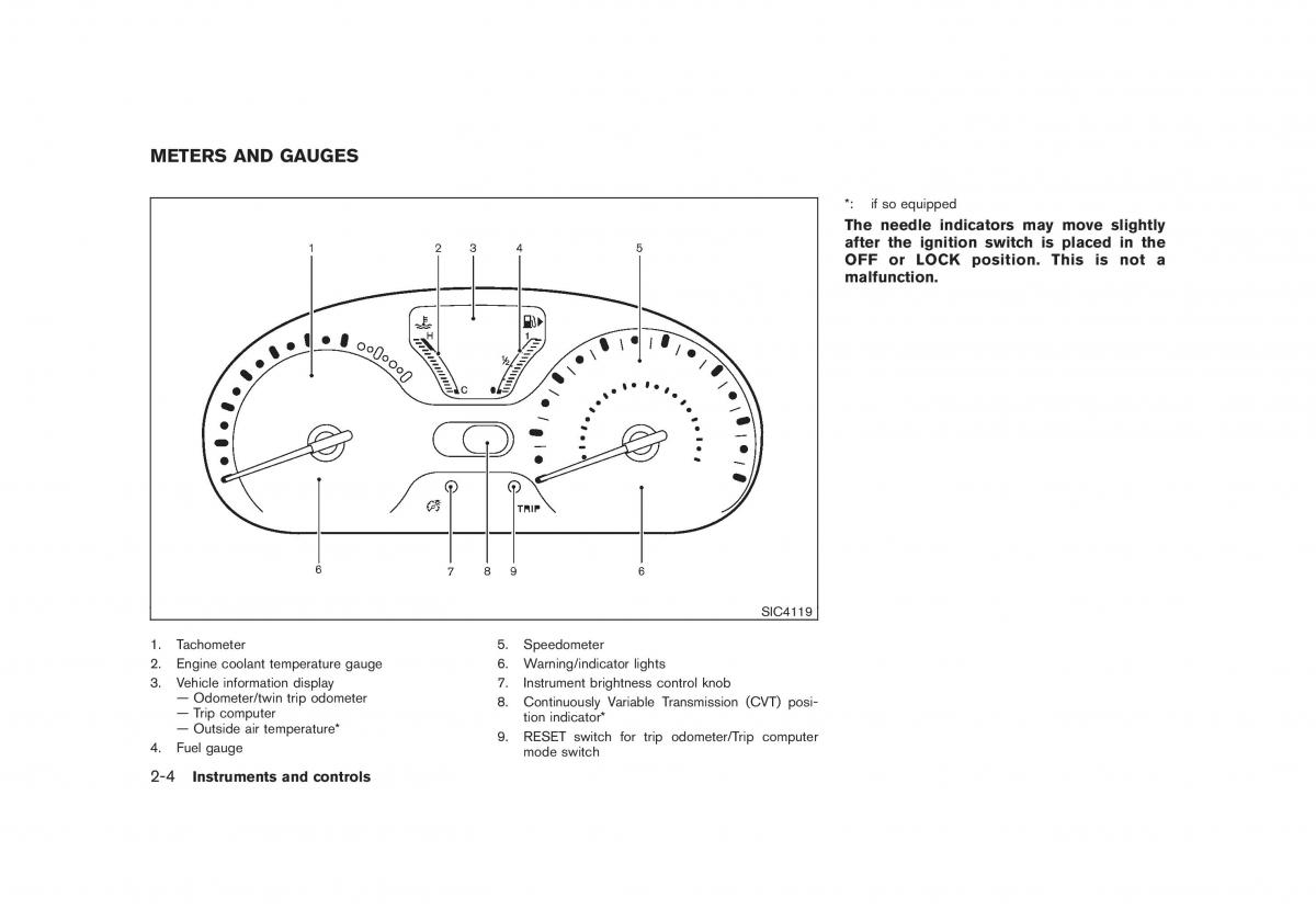 Nissan Cube III 3 owners manual / page 78