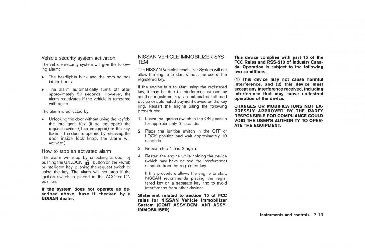 Nissan Cube III 3 owners manual / page 93