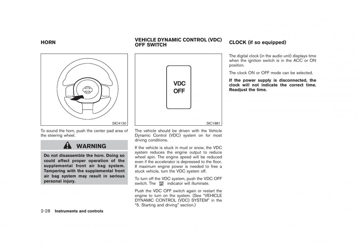 Nissan Cube III 3 owners manual / page 102