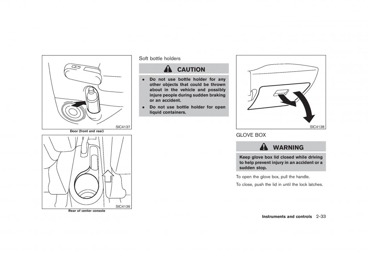 Nissan Cube III 3 owners manual / page 107