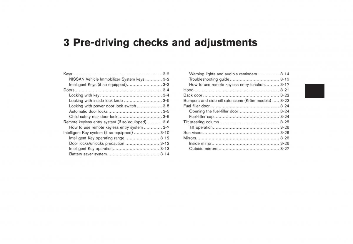 Nissan Cube III 3 owners manual / page 115