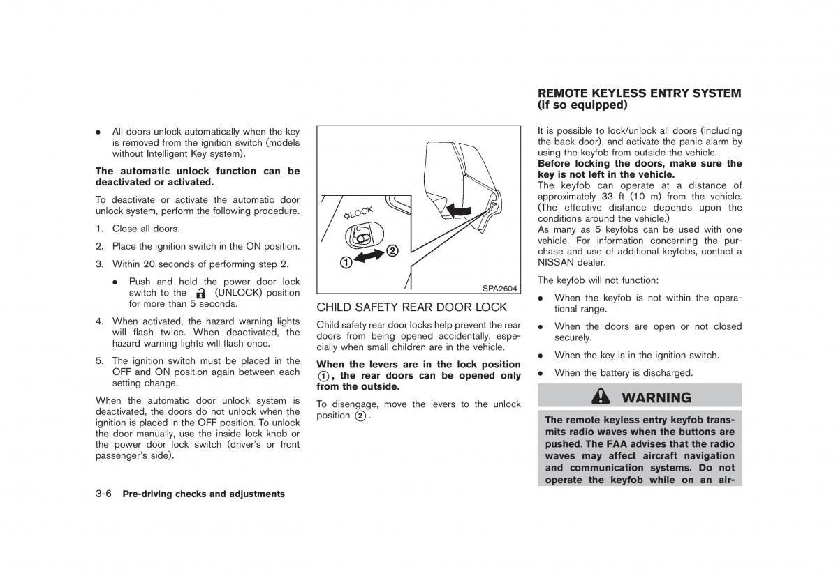 Nissan Cube III 3 owners manual / page 120