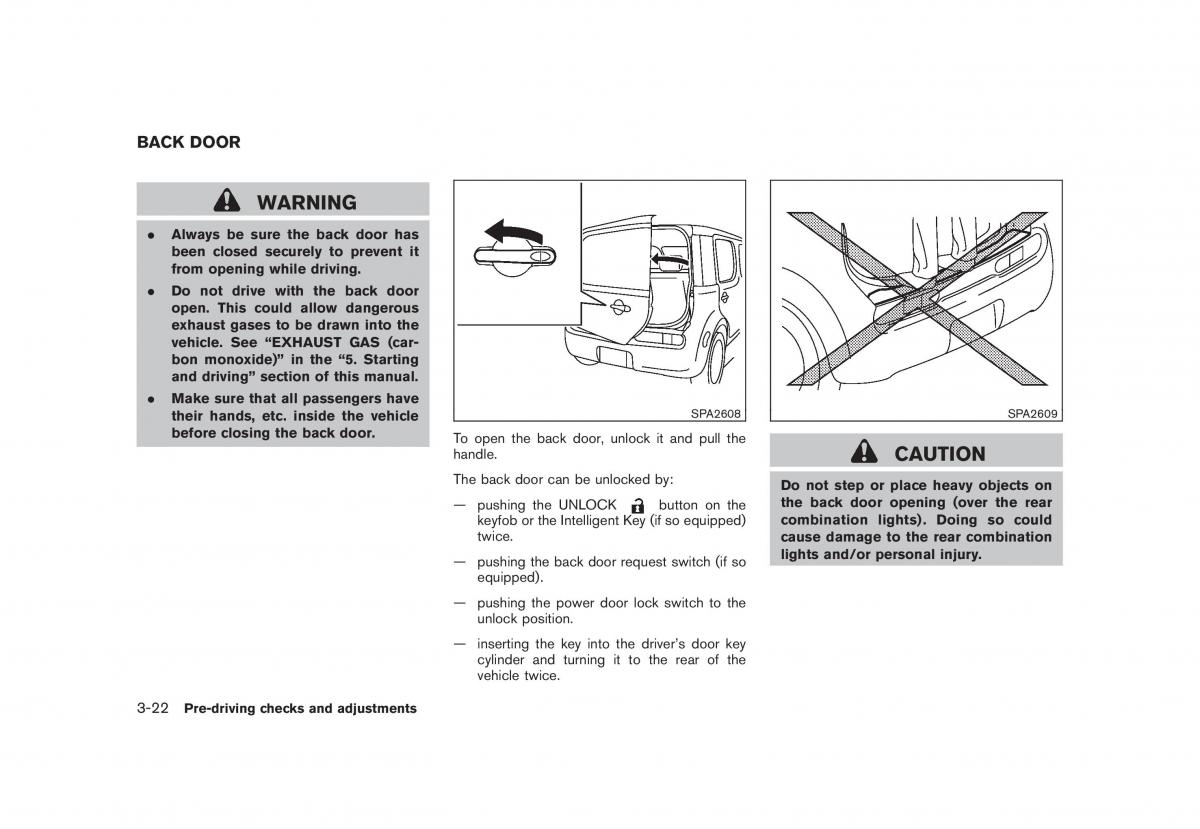 Nissan Cube III 3 owners manual / page 136