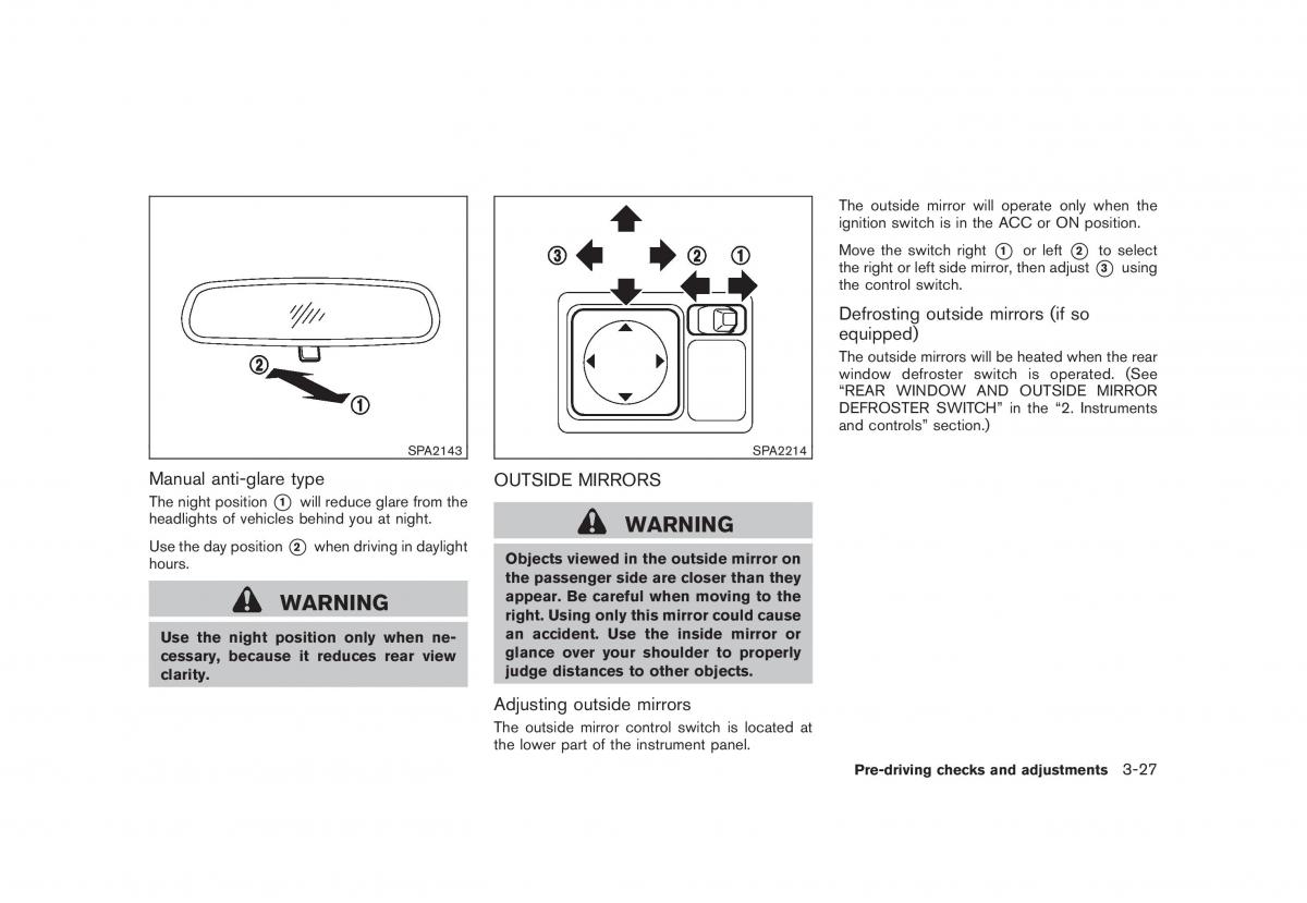 Nissan Cube III 3 owners manual / page 141